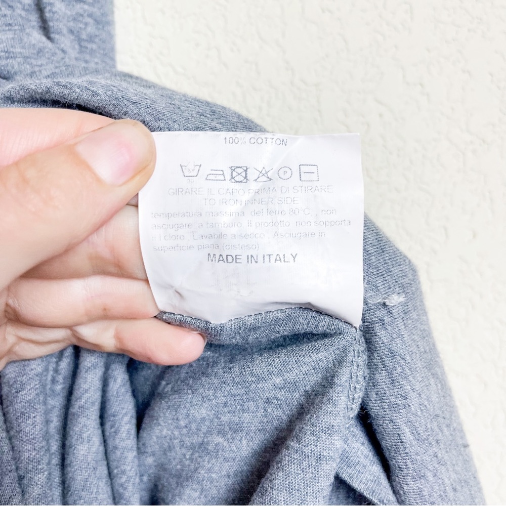 Golden Goose Cotton Maxi Dress Grey Size Medium - Picture 4 of 5